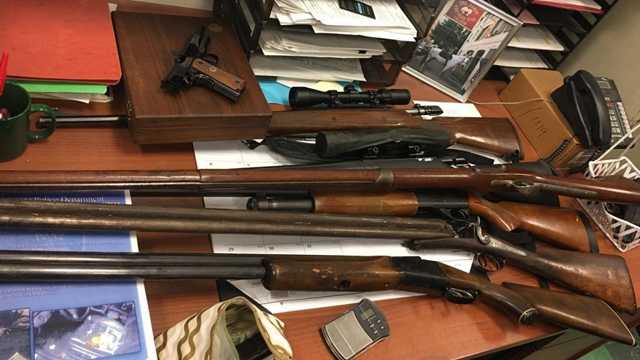 guns found in hit-and-run suspect's car