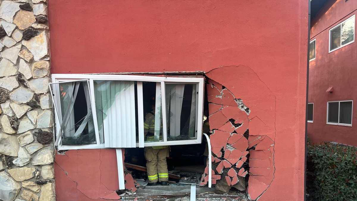 Van crashes through Arden-Arcade apartment building, officials say