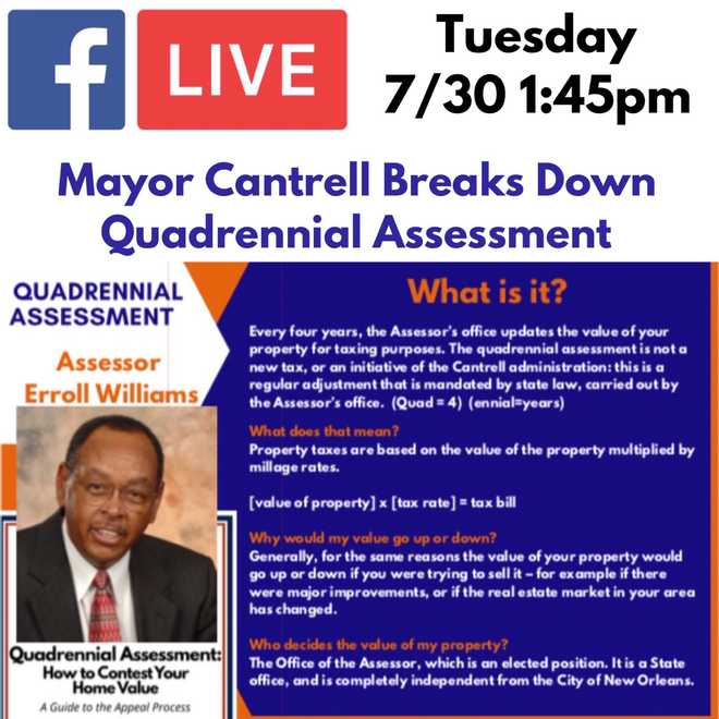 New Orleans Mayor To Host Property Assessment Q A On Facebook Tuesday new-orleans-mayor-to-host-property-assessment-q-a-on-facebook-tuesday
