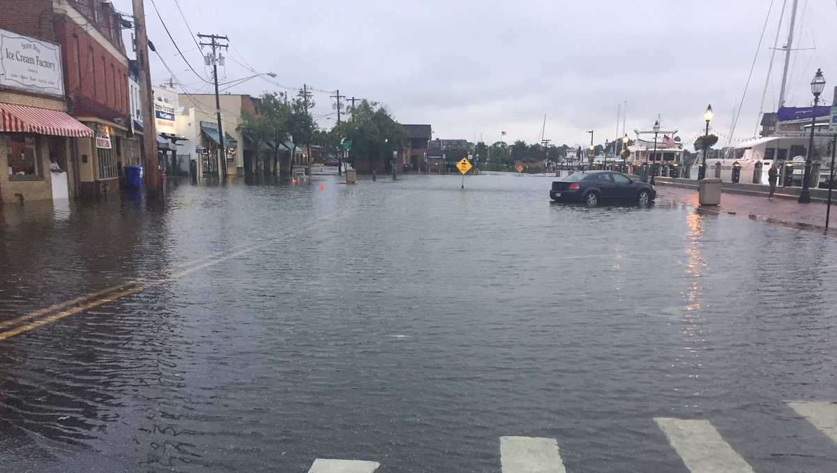 Weekend rains cause flooding in Annapolis