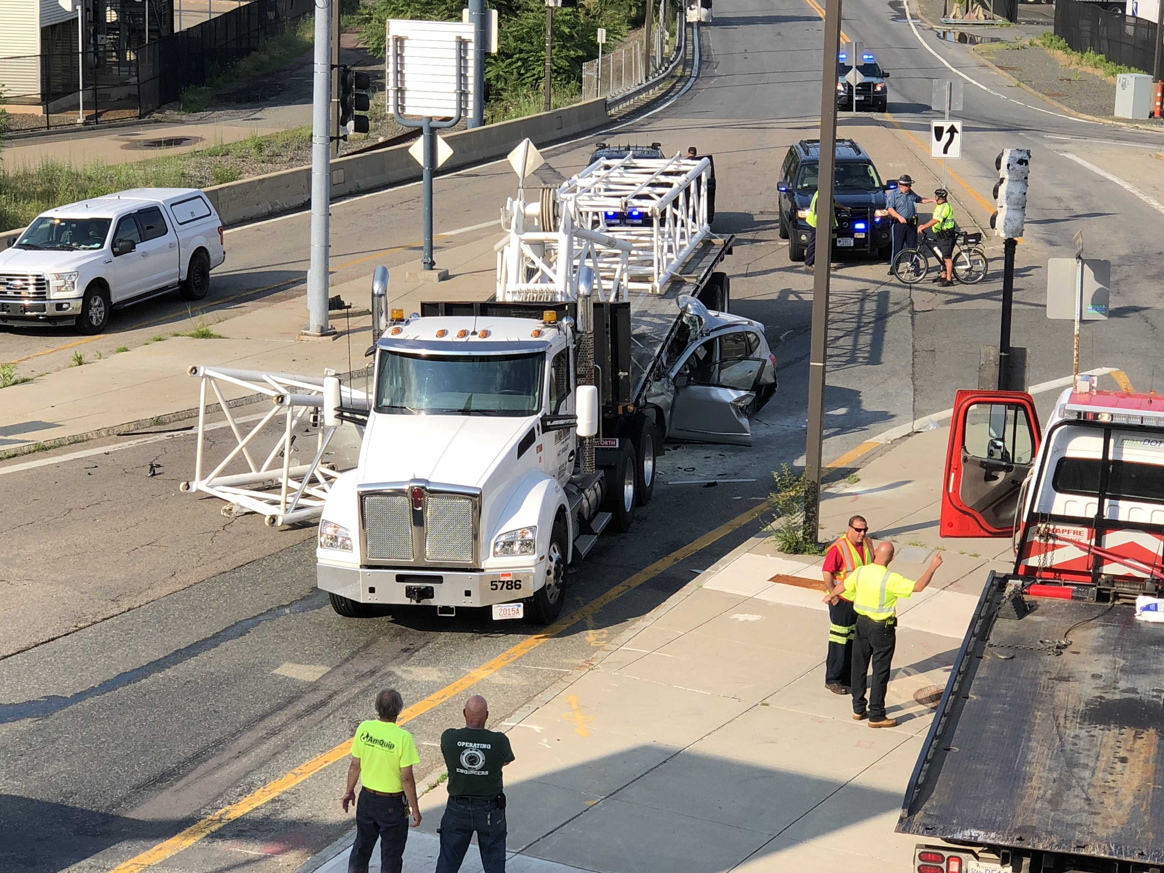 Driver Dies After SUV Crashes Into Tractor-trailer In South Boston