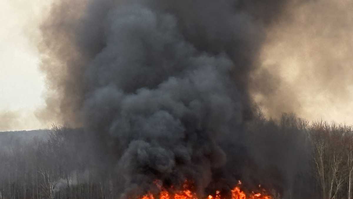 Crews spend hours battling brush fire in Ferrisburgh, Vermont