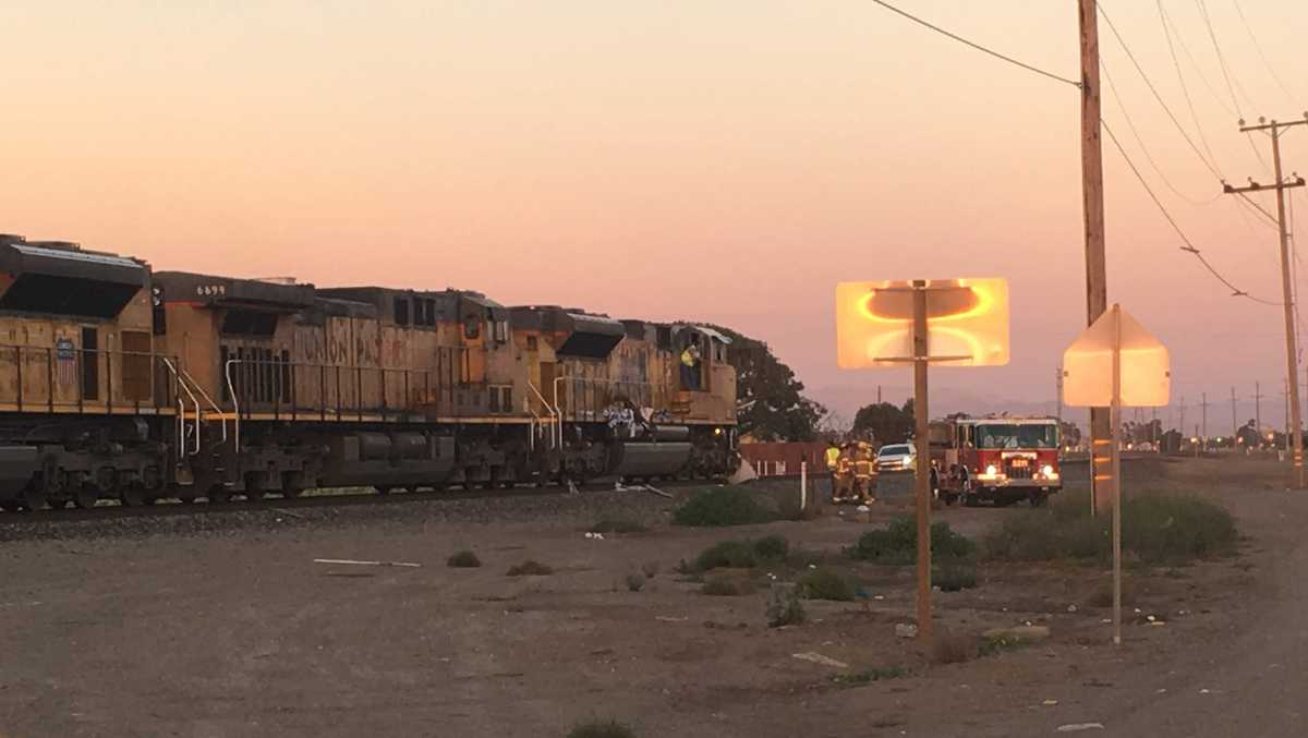 Chp On Scene Of An Accident Involving A Train And A Big Rig In Salinas