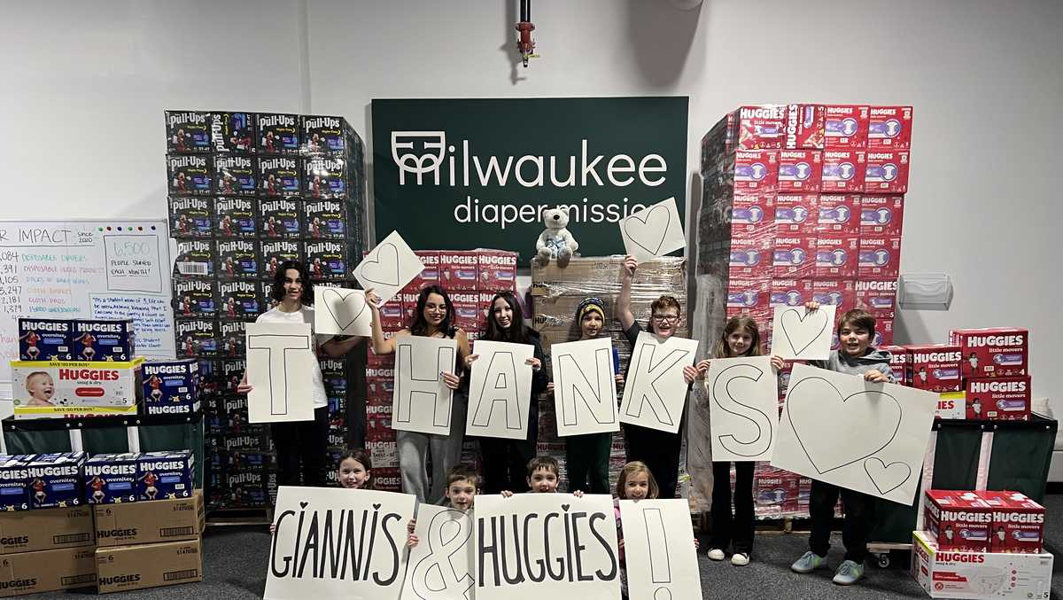 Giannis Antetokounmpo and Huggies make major donation to Milwaukee Diaper Mission