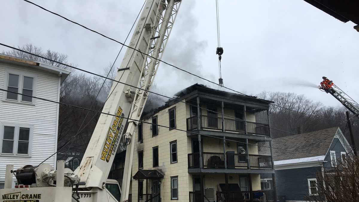 Firefighters battle threealarm fire in Bellows Falls