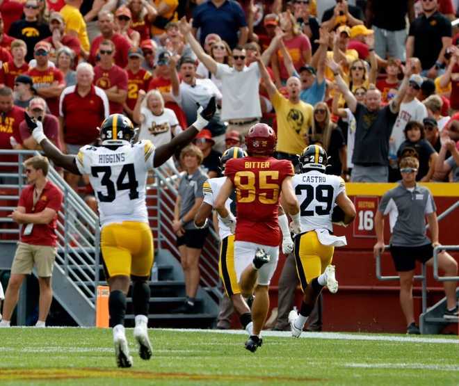 Photos from the 2023 CyHawk football game at Jack Trice Stadium