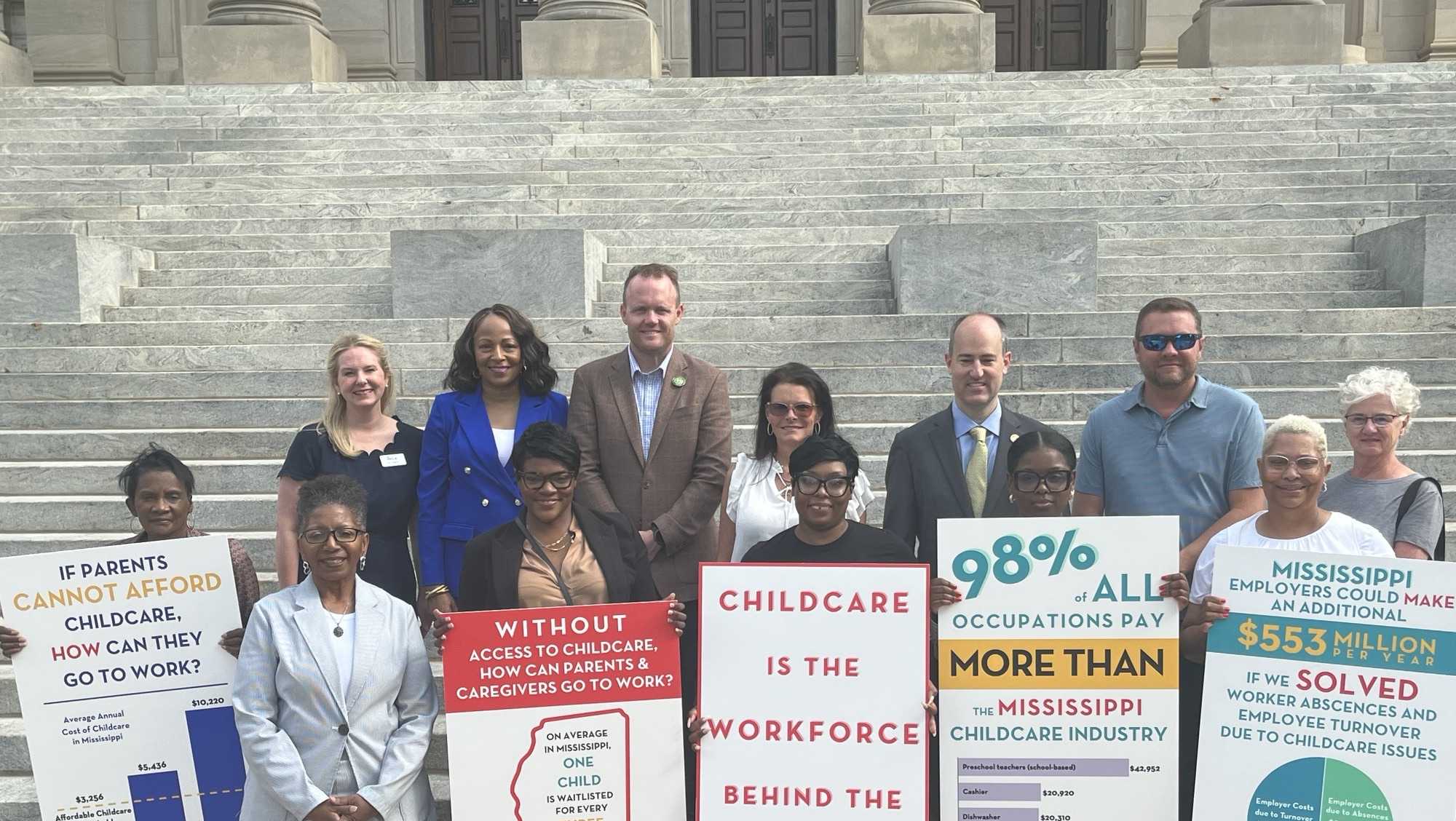 Supporters gather at the state capitol to raise awareness to quality child care - Vimarsana News