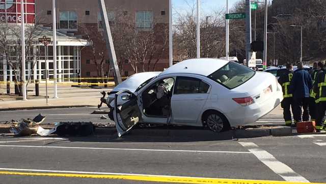 2 teens hit by car crossing street near Roxbury Crossing MBTA station