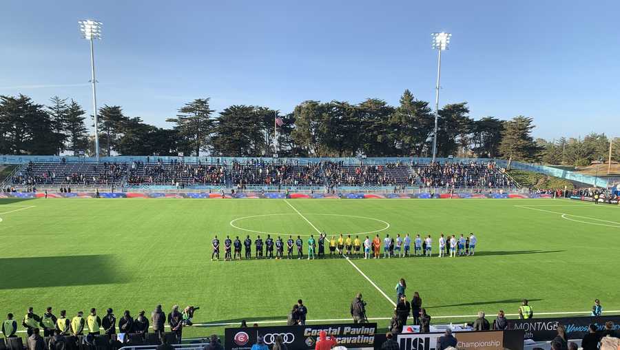 Monterey Bay F.C. kicks off their first home game at Cardinale Stadium