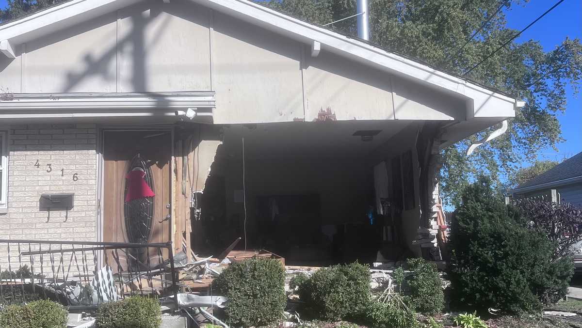Car crashes into Racine home leaving four people displaced