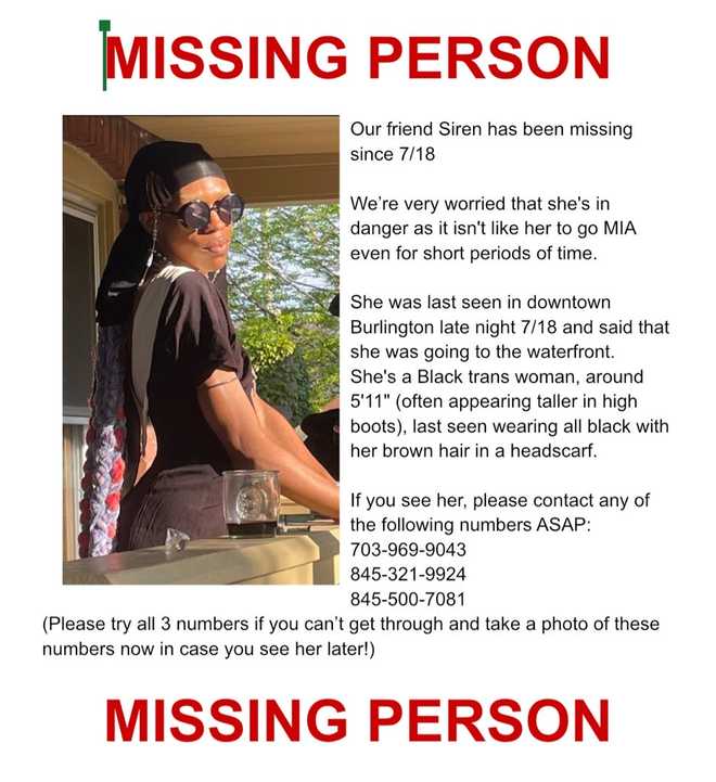 Missing Burlington Woman Located 0345