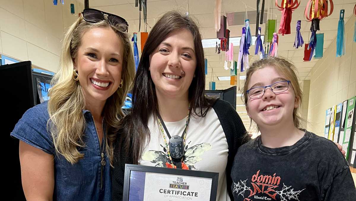 Metter Middle Art Teacher Leah Hackle encourages her students