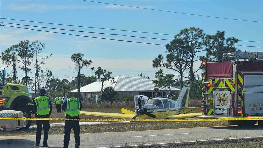 Small plane makes emergency landing in NE Cape Coral. 12-25-24