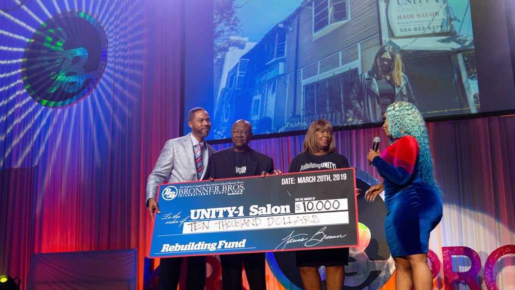 New Orleans salon given 10,000 donation for rebuild efforts after fire