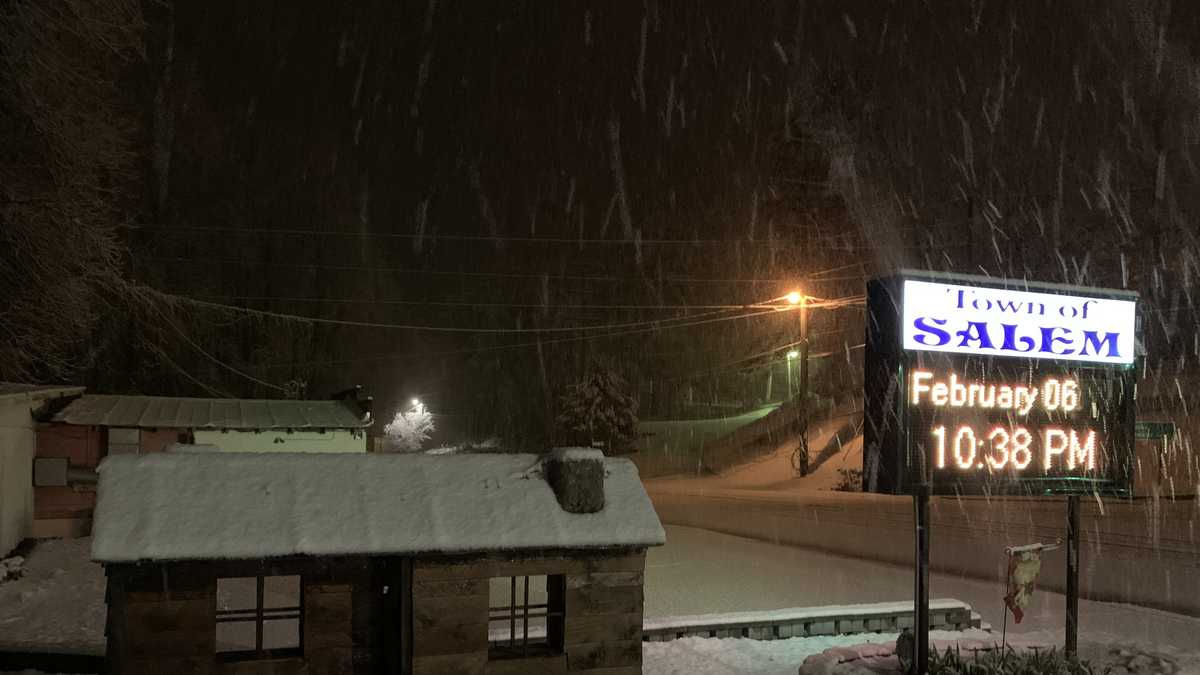Photos of winter weather reported across Upstate, Western North Carolina