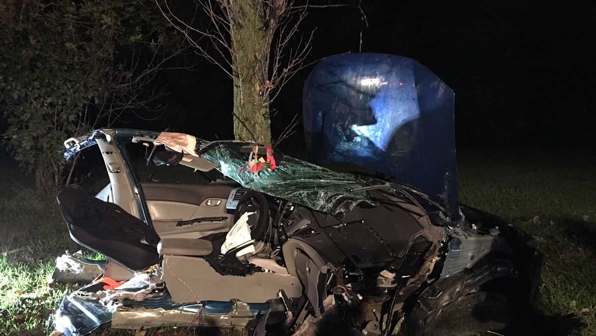 Neighbors rush to help crash victim whose car split in half