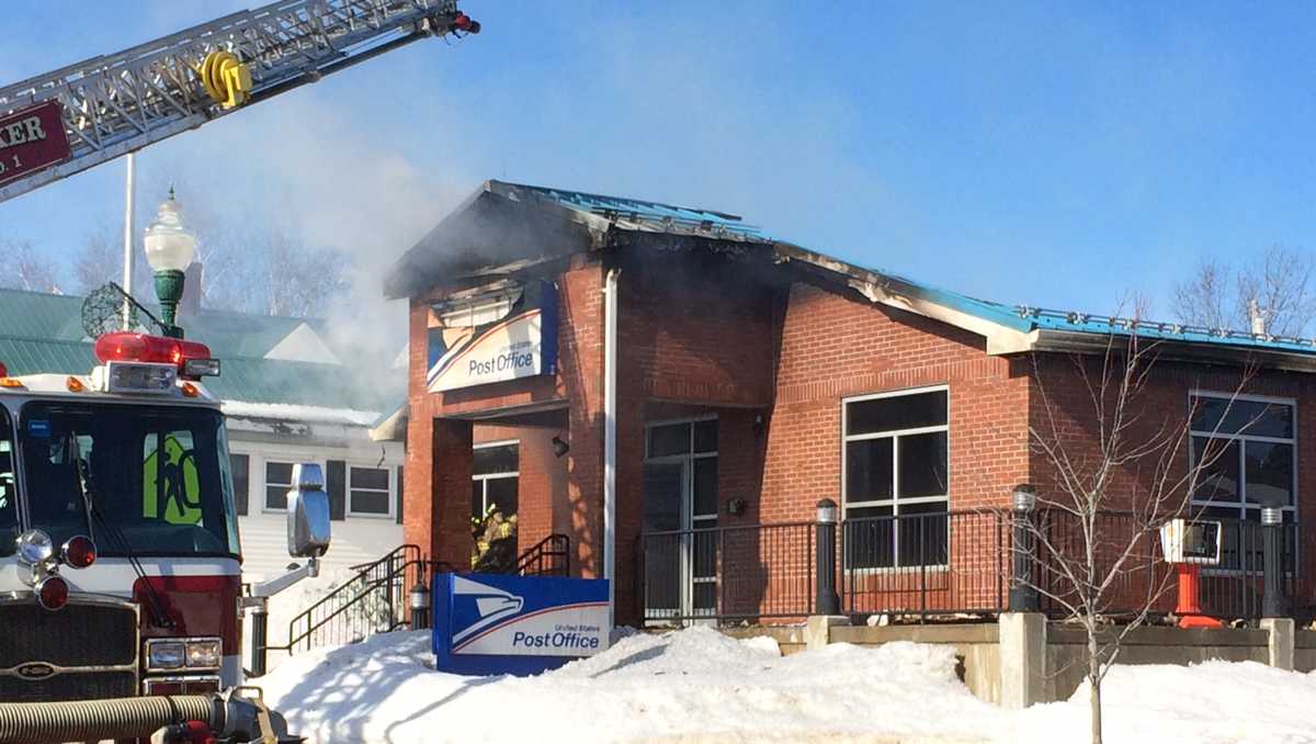 Photos Fire engulfs Winthrop post office