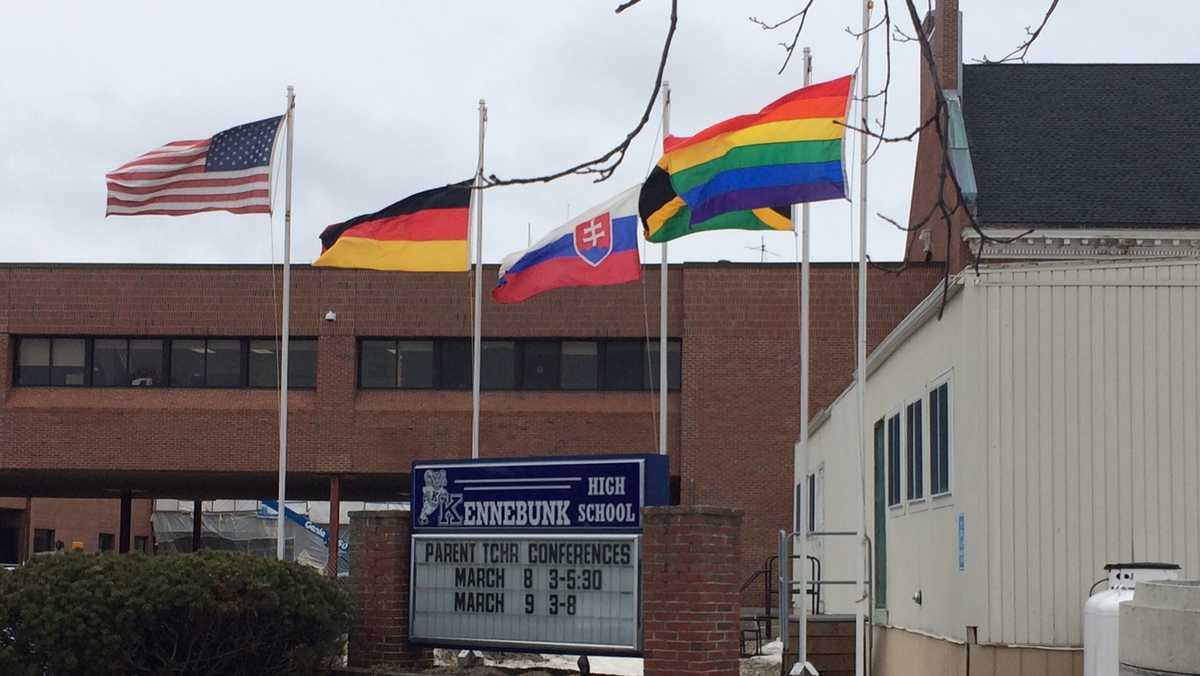 High school's pride flag moved inside after transgender student's request
