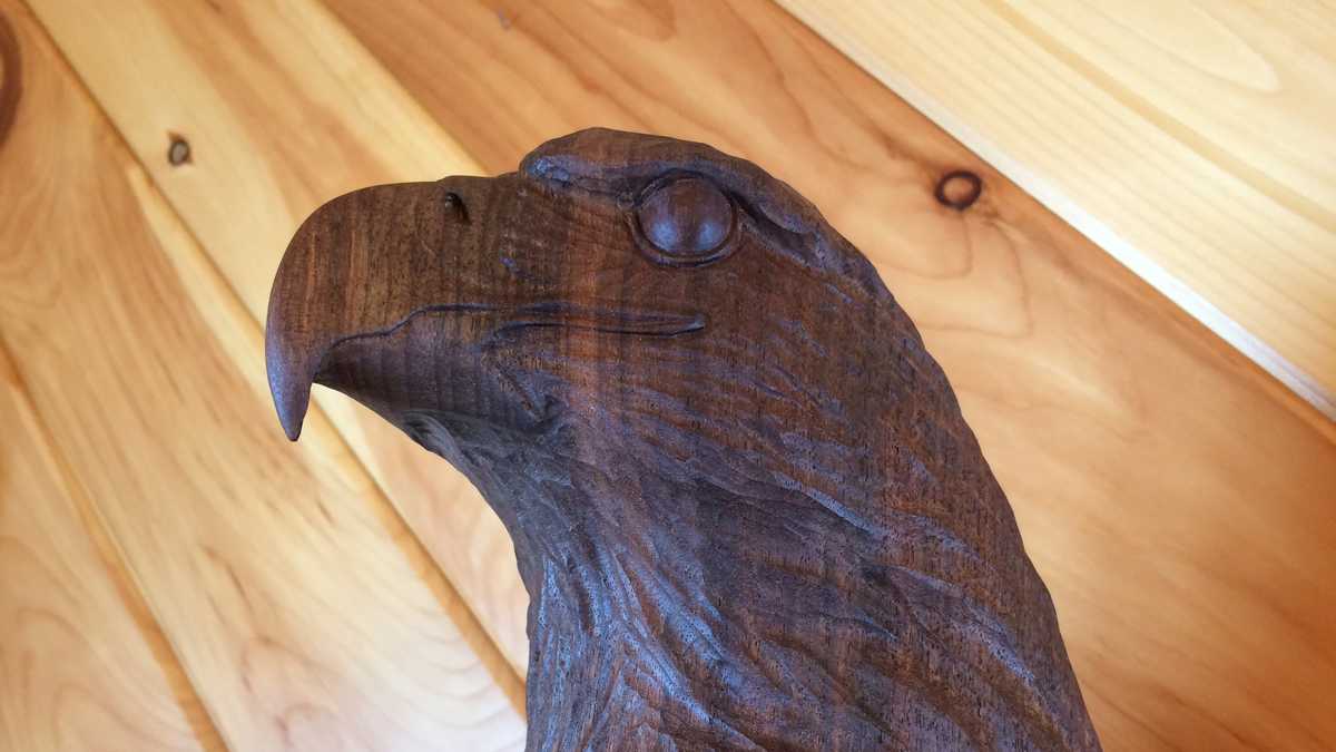 Photos: Maine sculptor turns wood into works of art