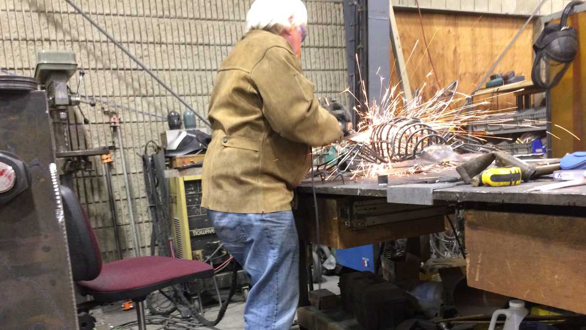 Photos Portland sculptor turns metal bars into works of art