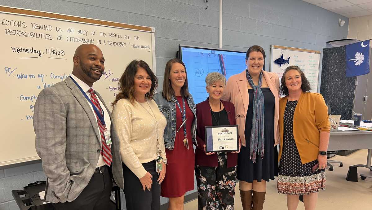 Karri Kearns returns to the classroom at May River High School