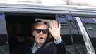 Paul McCartney waves at fans as he arrives for sound check Oct. 14, 2025, at Casey's Center in Des Moines.