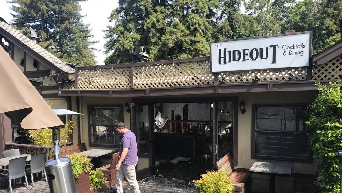 An early morning fire ripped through The Hideout in Aptos Monday