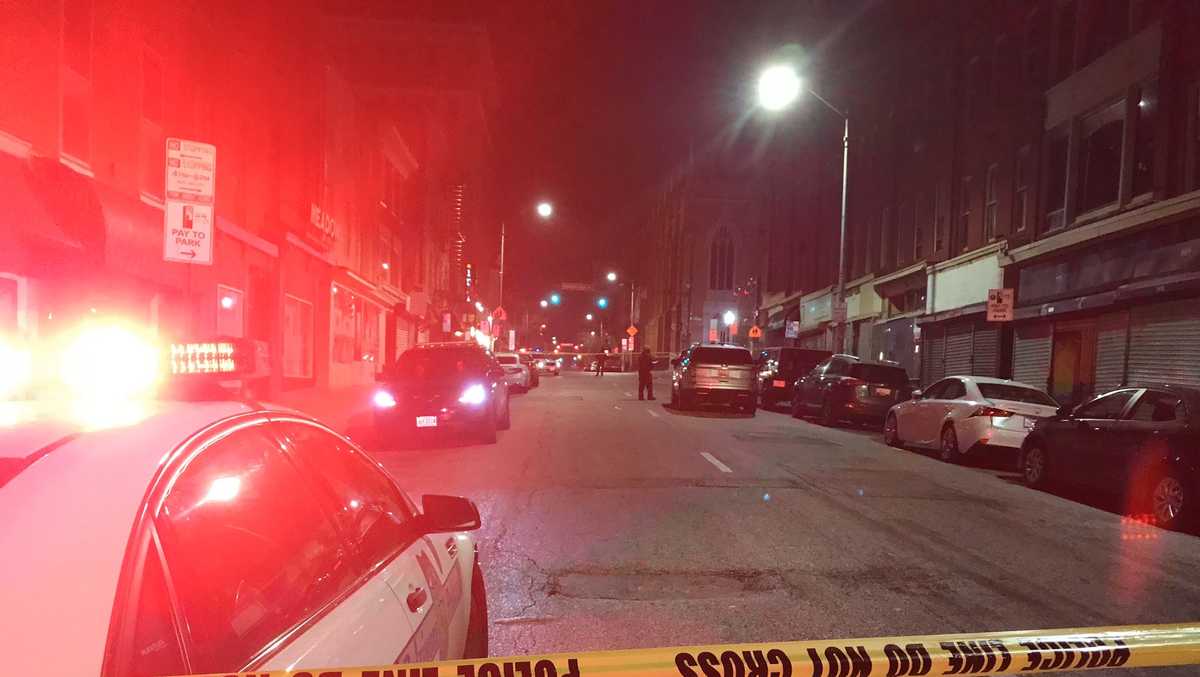 Police: 7 people shot overnight in downtown Baltimore