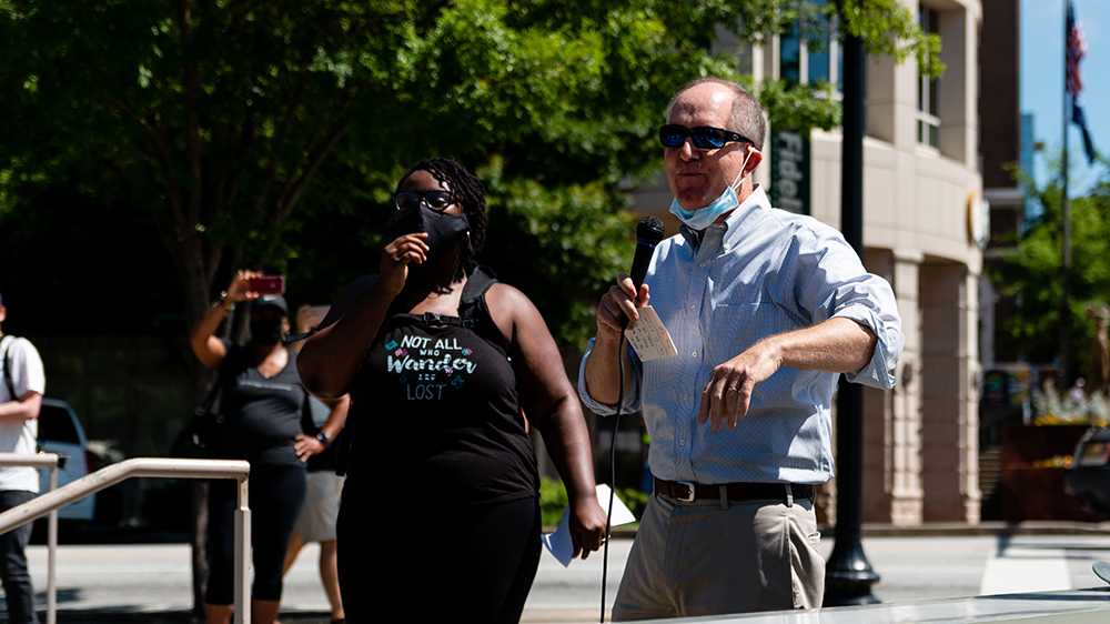 George Floyd protest held in downtown Greenville