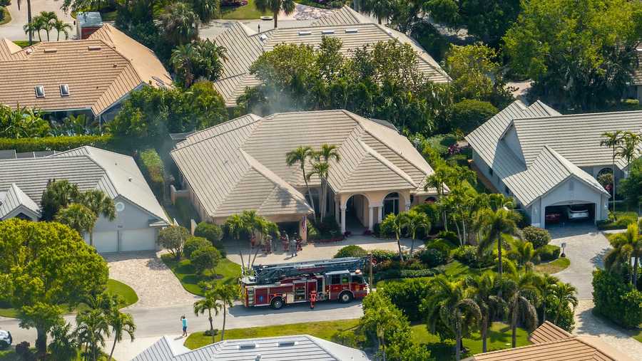 1 transported to hospital after house fire in Collier County