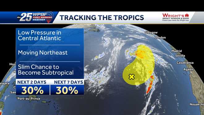 Area of low pressure may form into subtropical storm in Atlantic this ...