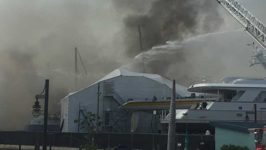Riviera Beach yacht fire