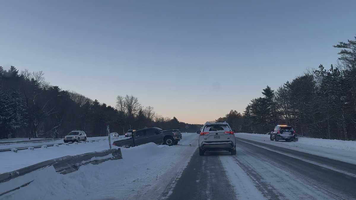 Several slide-offs reported on Maine roads post-snowstorm