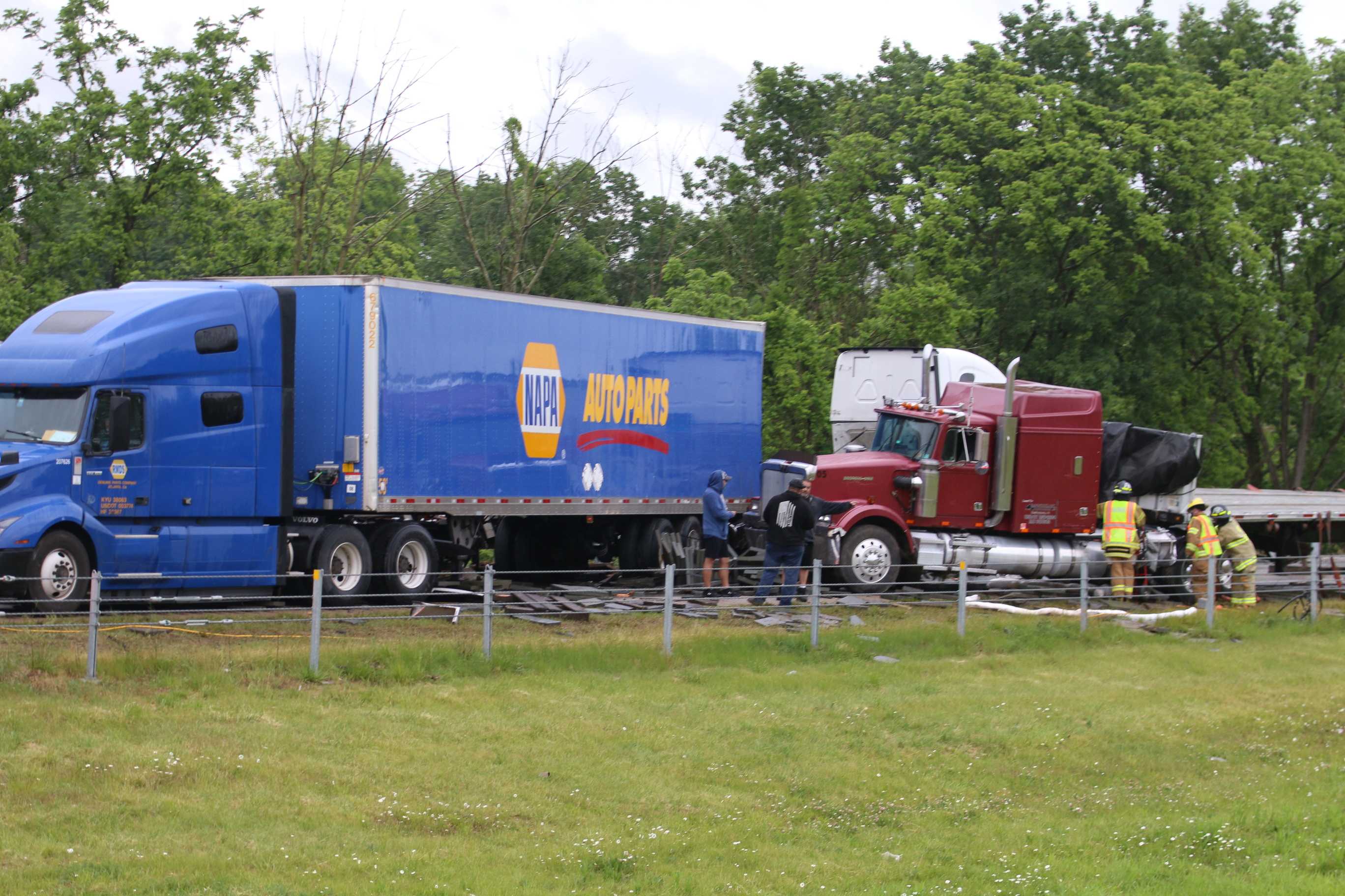 Tractor-trailer Pileup Closes I-81 Southbound In Lebanon County