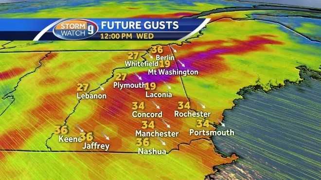 Snow showers, squalls possible in northern NH as strong cold front ...