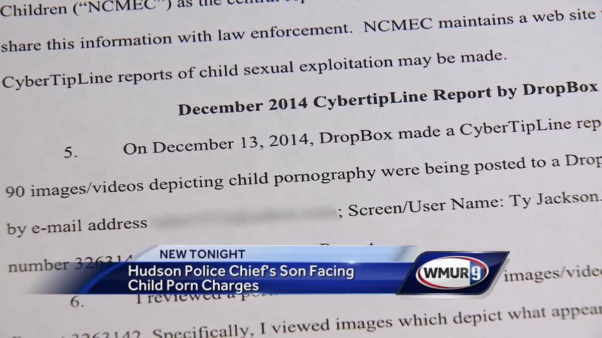 Son of Hudson police chief faces child porn charges