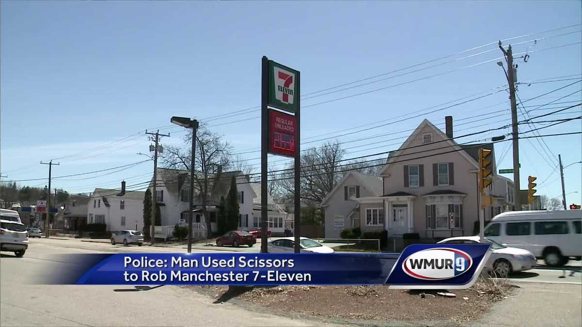 Manchester police searching for man who used scissors to rob 7-Eleven