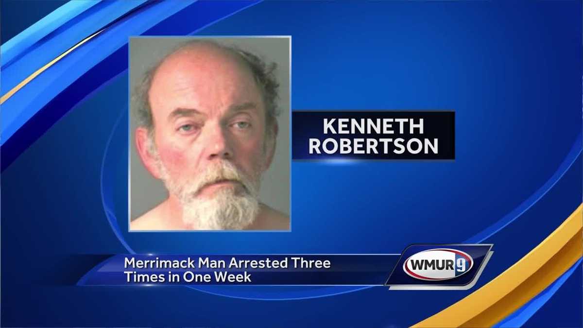 Merrimack man arrested three times in one week