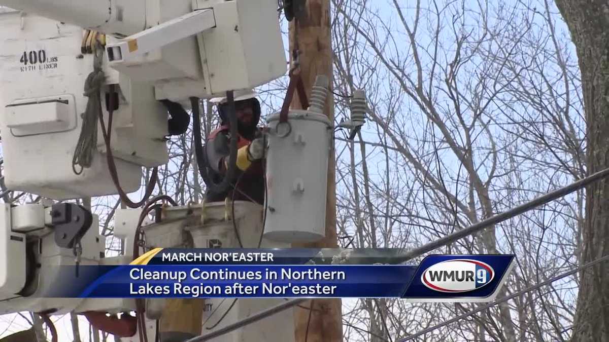 Cleanup continues in northern Lakes Region after nor'easter