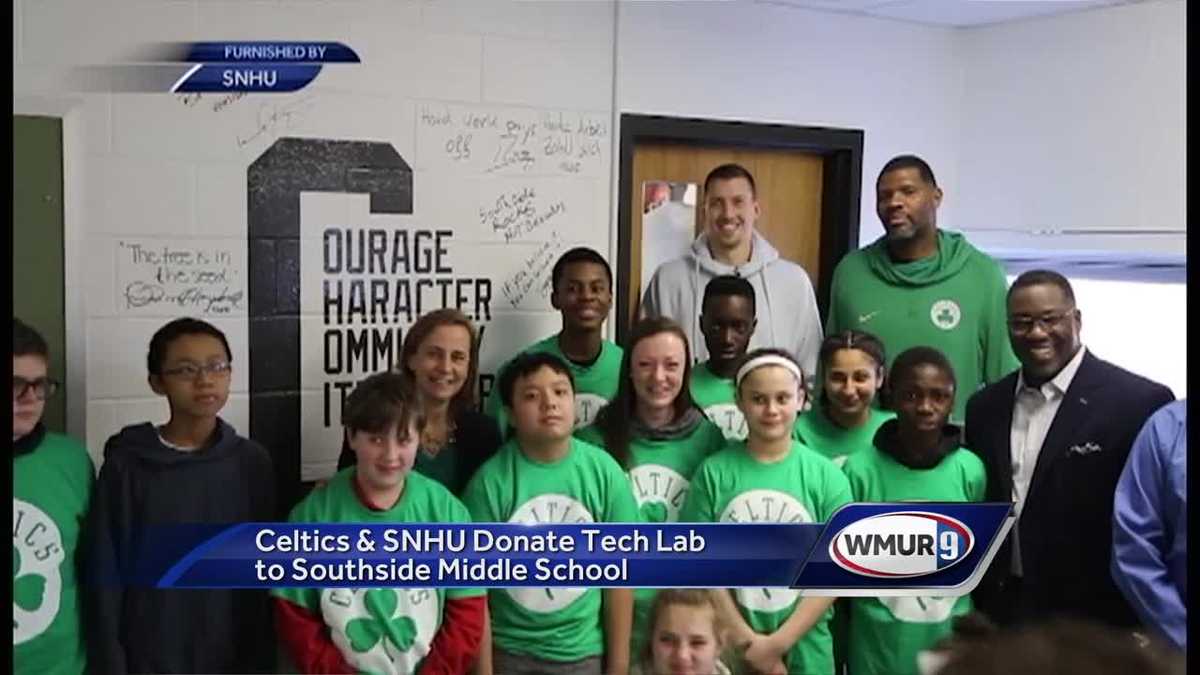 Boston Celtics, SNHU donate tech lab to Manchester middle school
