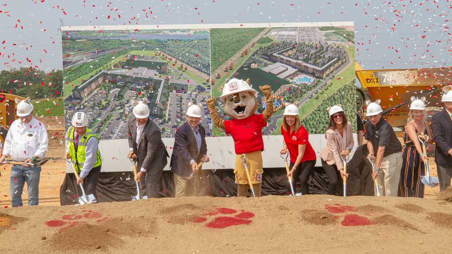Groundbreaking for Great Wolf Lodge