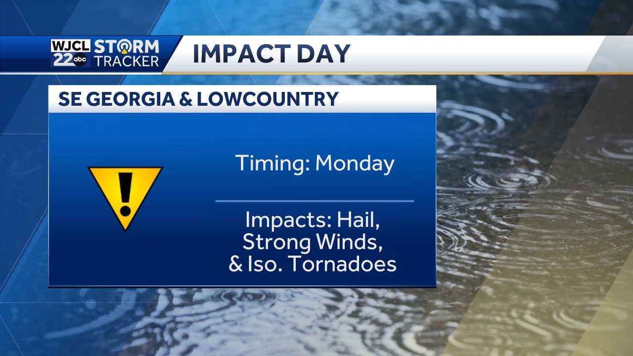 Savannah: Tracking showers, thunderstorms & a severe weather risk - WJCL