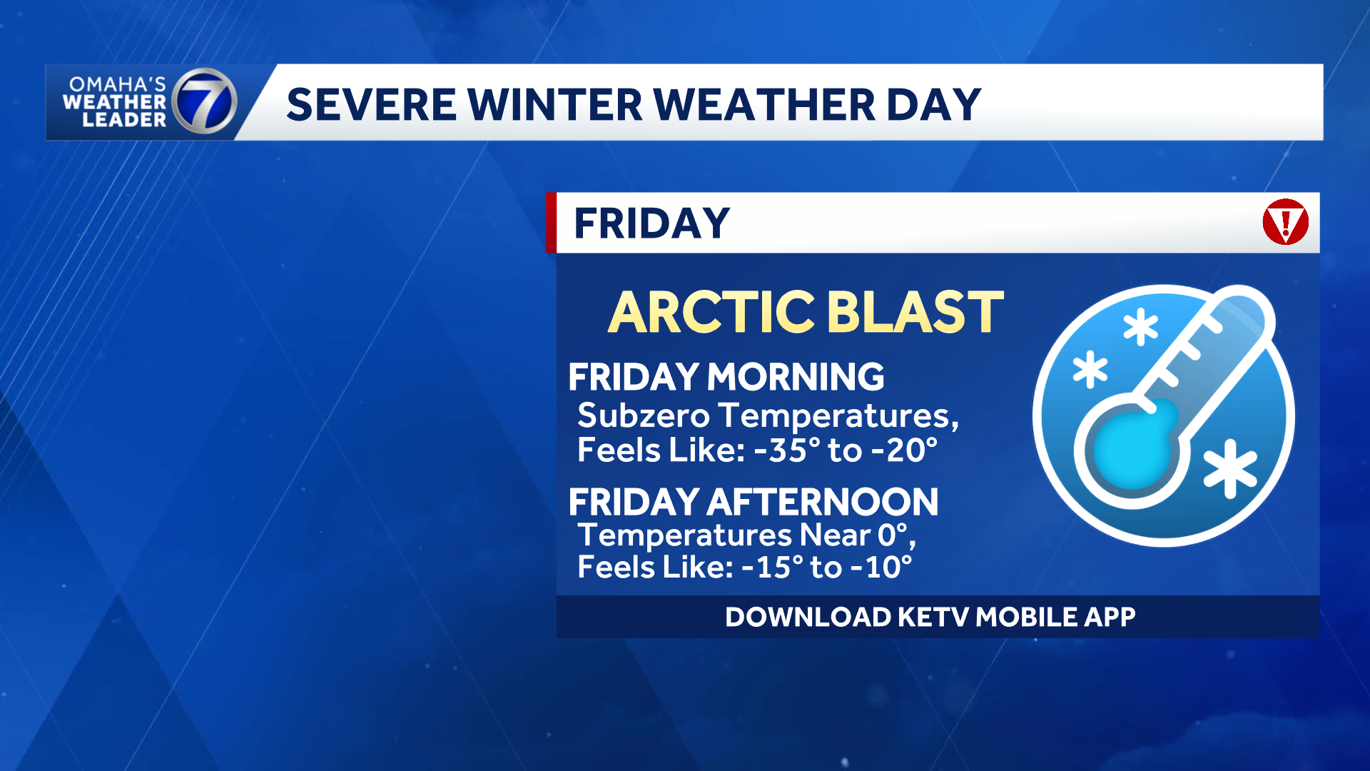 Omaha weather: Arctic blast, brutal cold Friday - KETV