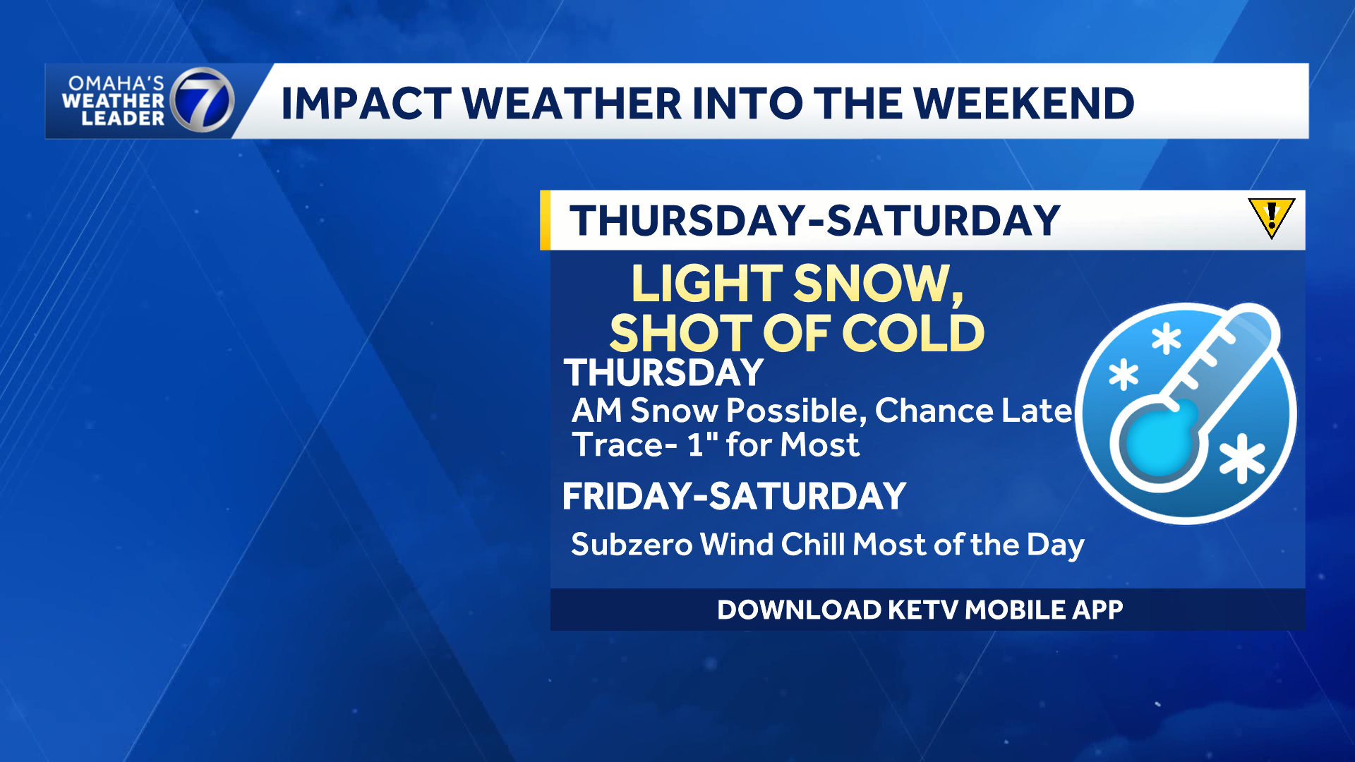 Omaha weather: Light snow Thursday morning - KETV
