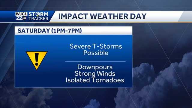 Impact Weather Day Saturday...gusty winds, severe storms possible - Vimarsana News