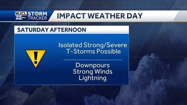 Savannah: Narrow window for thunderstorms Saturday, the timing - Vimarsana News