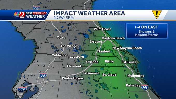 Storms clear after rainy afternoon in Central Florida
