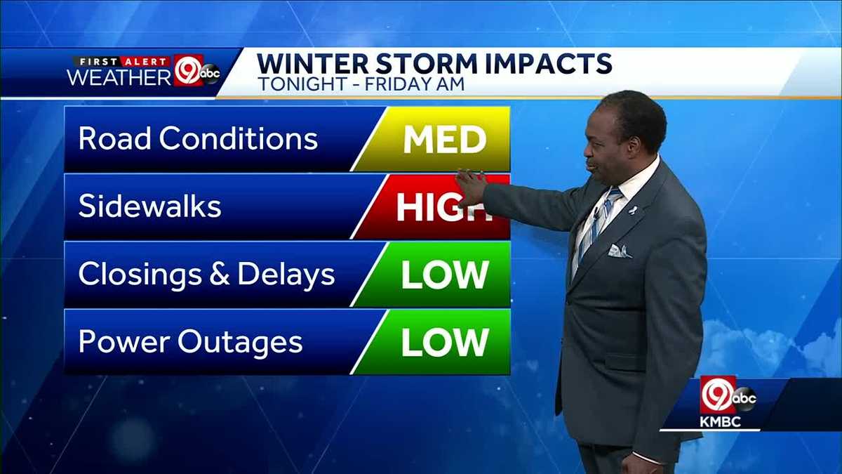 Snow to move out overnight, roads could be slick as temperatures drop