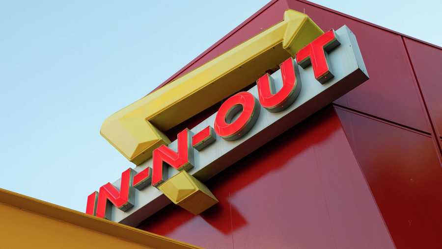 An In-N-Out restaurant at Fisherman's Wharf in San Francisco on Feb. 15, 2022.