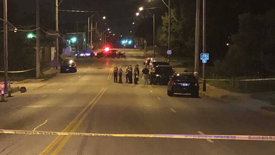Police investigate a fatal shooting at Independence and Paseo in Kansas City, MO.